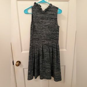 Ganni / Anthropologie Gray Knit High Neck Dress